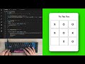 ASMR Programming - Coding TIC TAC TOE - No Talking