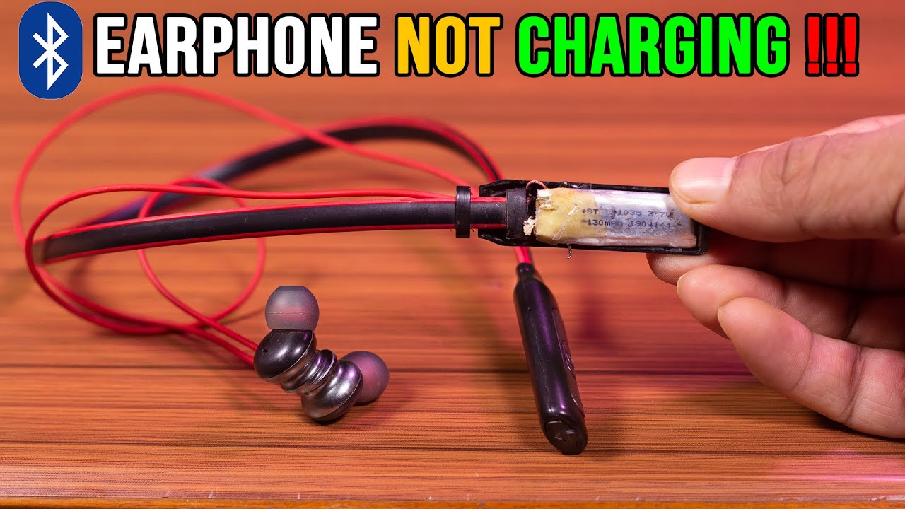 BLUETOOTH EARPHONE NOT CHARGING - How To FIX Under $2 !!! - YouTube