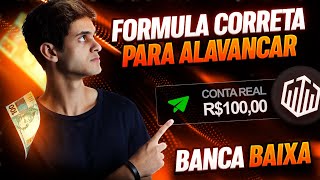 Quotex- FÓRMULA CORRETA DE ALAVANCAR BANCA BAIXA