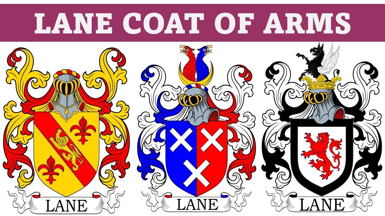 Lane Coat Of Arms & Family Crest - Symbols, Bearers, History - YouTube