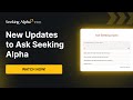 Find Strong Buy Stocks FAST: Ask Seeking Alpha's Expanded Data Integration