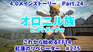 【これから始めるFF14】＃247　紅蓮のリベレーター編4.0メインストーリーPart.24　オロニル族とゴマダイブｗ