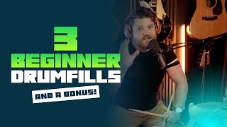 3 Beginner drumfills you can learn! and a BONUS!