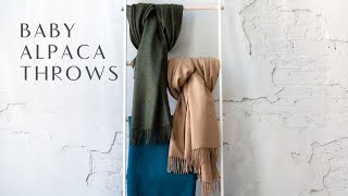 Baby Alpaca Throws | St Genève