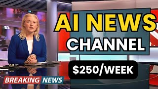 Create Your Own AI News Channel and Earn $250/ Weekly | Step-by-step Tutorial