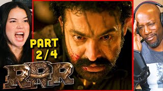 RRR Movie Reaction Part 2/4 | SS Rajamouli | Ram Charan | NTR Jr. | Ajay Devgn | Alia Bhatt