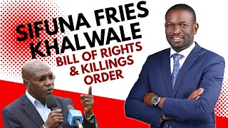 SCT NEWS: Sen. Edwin Sifuna Fries Sen. Boni Khalwale on the Bill of Rights & Ruto Directive Killings