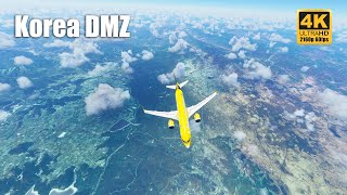 Korea DMZ Complete Flight Over | 4K 60fps | Microsoft Flight Simulator