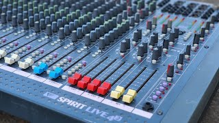 test mixer soundcraft spirit live 4.2