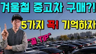 겨울철 중고차 구매 꼭! 하실 거라면? \