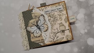 Paper prescription bag into journal tag holder!