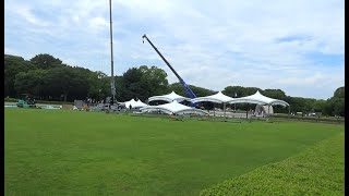 お昼過ぎに、平和公園へ　　－白神社にお参り－（広島市 2024.7.17)