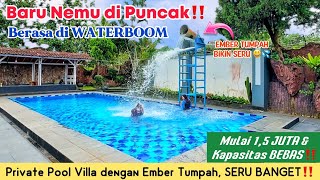 KIDS ARE GUARANTEED TO BE HAPPY 😍 FIRST AT PUNCAK, SWIMMING POOL WITH A SPILL BUCKET‼️ VILLA 77 R...