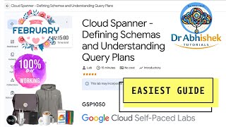 Cloud Spanner - Defining Schemas and Understanding Query Plans | FEB 2026 |#GSP1050 #qwiklabsarcade