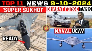 Indian Defence Updates : Super Sukhoi Radar Ready,Naval UCAV Order,Bharat Forge Light Tank