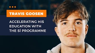 Travis Goosen accelerating his education with the Sí Programme
