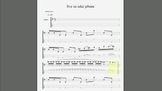 Oliver Mandić - Sve su seke jebene INTRO (Bas guitar tab)