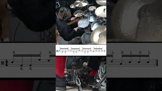 少し変わった手足のコンビネーションでドラムフィルイン叩いてみた。drum Fill in #shorts