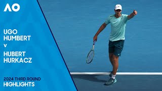 Hubert Hurkacz v Ugo Humbert Highlights | Australian Open 2024 Third Round