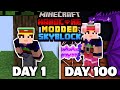I Survived 100 Days of MODDED SKYBLOCK MINECRAFT. Here's What Happened...
