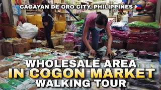 WHOLESALE AREA IN COGON MARKET, CAGAYAN DE ORO CITY MINDANAO, PHILIPPINES | WALKING TOUR