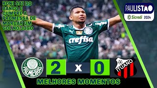 (Completo) RONI PROMETEU E CUMPRIU | Palmeiras x Ituano | Melhores Momentos | Paulistão 2024