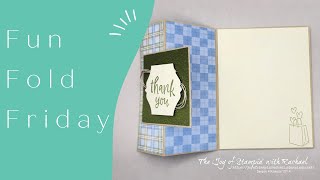 Fun Fold Friday- Easy Z Fold with My Small Business Stamp Set