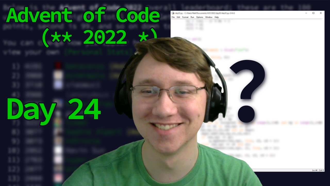 Advent Of Code 2022 Day 24 Solve Youtube