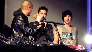 Jared and Shannon Leto talk with Zane Lowe - Part 1 (19.10.2010, The Engine Shed, Lincoln)