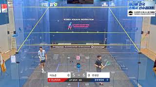 [#스쿼시명승부] 류정민(경북) vs 이동준(경남) 제3회 태산배 남자일반부 결승