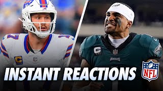 Bills Bounce Back Vs Lions, Eagles Beat Steelers \u0026 NFL Playoffs | Chris Long Reactions