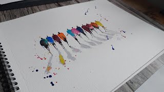 Buntmagische Aquarellmenschen malen