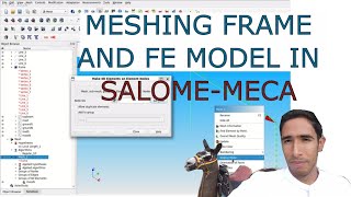 Code Aster 2025 #2 Mesh the frame and FE model