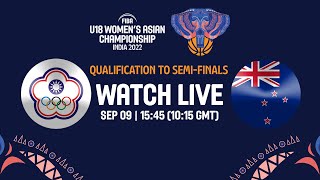 Chinese Taipei v NZL | Full Basketball Game | FIBA U18 Women's Asian Championship 2022 - Div A