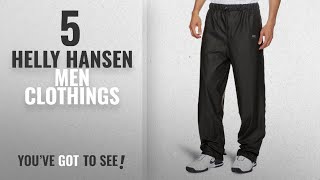Top 10 Helly Hansen Men Clothings [ Winter 2018 ]: Helly Hansen Men's Voss Rain Pants, Black,