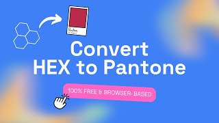 How to convert HEX colors to Pantone format
