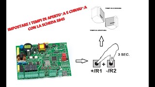 COME IMPOSTARE I TEMPI DI APERTURA E CHIUSURA FAAC E045