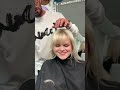 cutting the perfect bangs