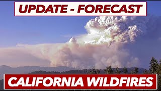 Update and Forecast for Windy Fire, KNP Complex, Other California Wildfires, and Rain Possibility