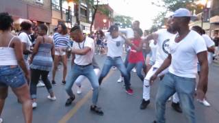 A' Motion Afro Beat Flashmob (1) at the Street Latin Dancing on June 24th 2016