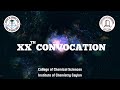 XX th Convocation