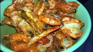 menu sempal udang goreng telur masin🦐