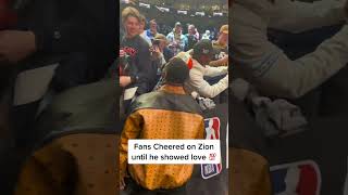 #Zion had to show LOVE to fans after #NBARisingStars 💯💯 #saltlakecity #nbaallstar #zionwillamson #