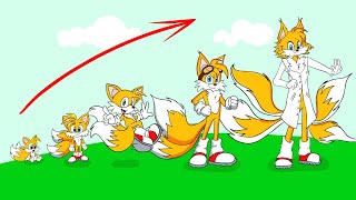 Tails Sonic Boom GROWING UP EVOLUTION 👍 @EasyLittleDrawings