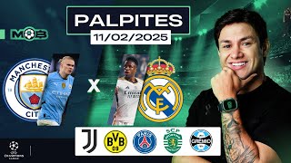 PALPITES DE FUTEBOL PARA O DIA 11 02 2025 + BILHETE PRONTO (TERÇOU NO MUNDO BET)