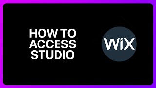 How To Access Wix Studio Tutorial