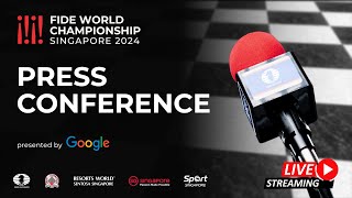 Press Conference | Ding Liren vs Gukesh D | FIDE World Championship 2024