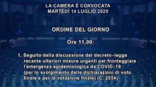 Roma - Camera - 18^ Legislatura - 371^ seduta (14.07.20)