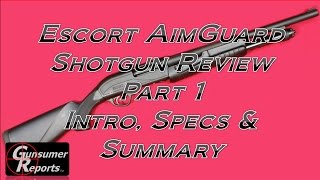 Escort AimGuard Shotgun Review: Part 1 - Intro, Specs and Summary