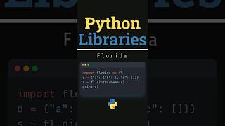 Explore Nested Dictionaries Easily with Florida #pythonprogramming #datascience #dataanalysis